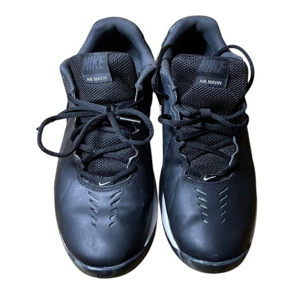 Nike Air Mavin Sneakers Men’s 10 Black White Low Top Basketball Trainers - Picture 4 of 10